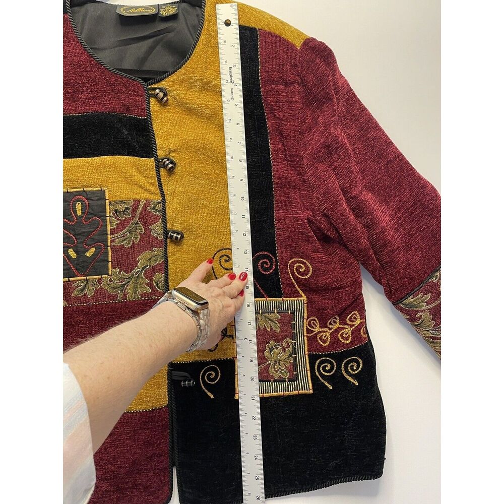 Vintage Allure Jacket Patchwork Wearable Art Togg… - image 5